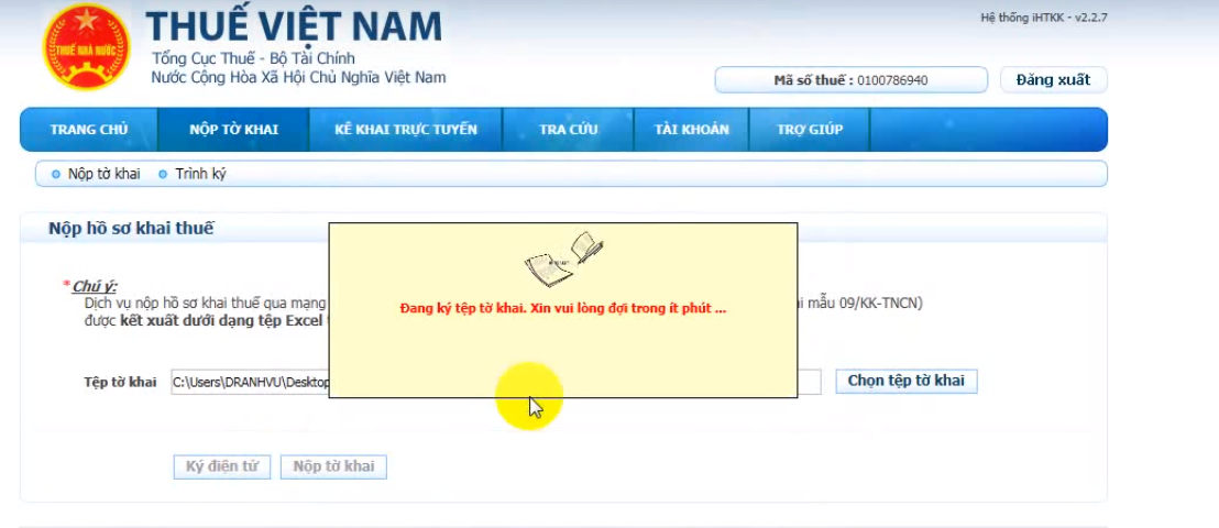 Nộp tờ khai thuế qua mạng tổng cục thuế – Giải pháp tối ưu