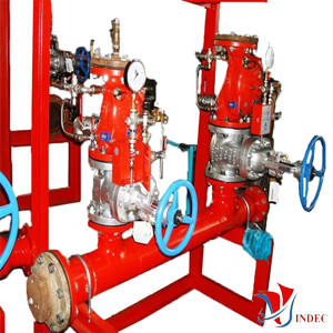 Chi tiết về van xả tràn ngập trong hệ thống phòng cháy chữa cháy.
